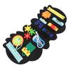 Felt Learning Board Soft Sensory Touch Educational Life Skills Activity Learning Board for Car Trips Flights Travel