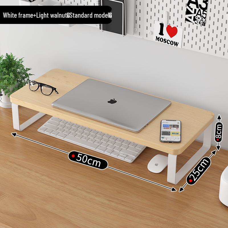 Деревянная настольная подставка-органайзер для ноутбука/монитора