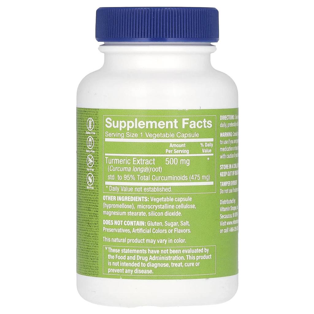 Turmeric with Curcumin, 500Mg, 60 Veggie Capsules