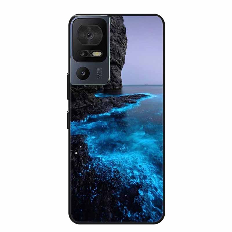 Чехол для телефона TCL 40 SE 40SE Coque Черный Силиконовый Мягкий Задний Чехол-Крышка Для TCL 40 SE Чехол Funda Для TCL40SE Capa 6.75" Оболочка