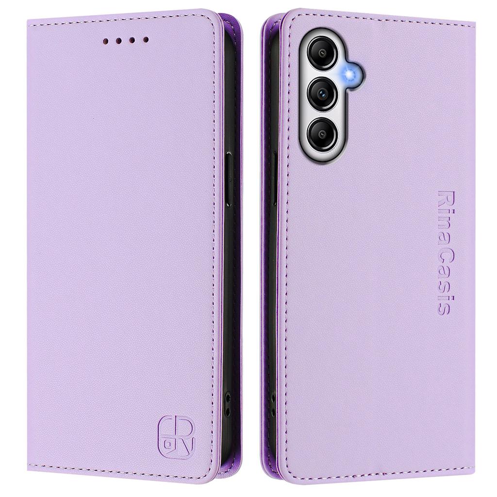 For Samsung Galaxy A34 5G Leather Case RINACASIS RC01 Phone Cover with RFID Blocking Wallet Stand