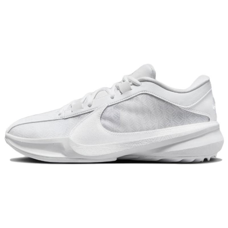 Nike Zoom Freak 5 Tb Triple White Sneakers Casual FN7306-100