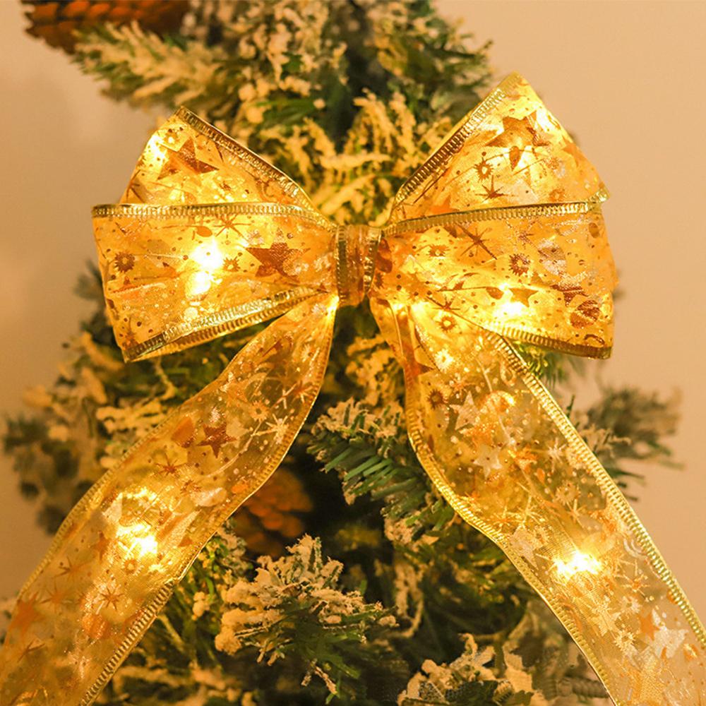 10-метровая лента для рождественской елки на батарейках со 100 светодиодными лампочками(Теплый свет)