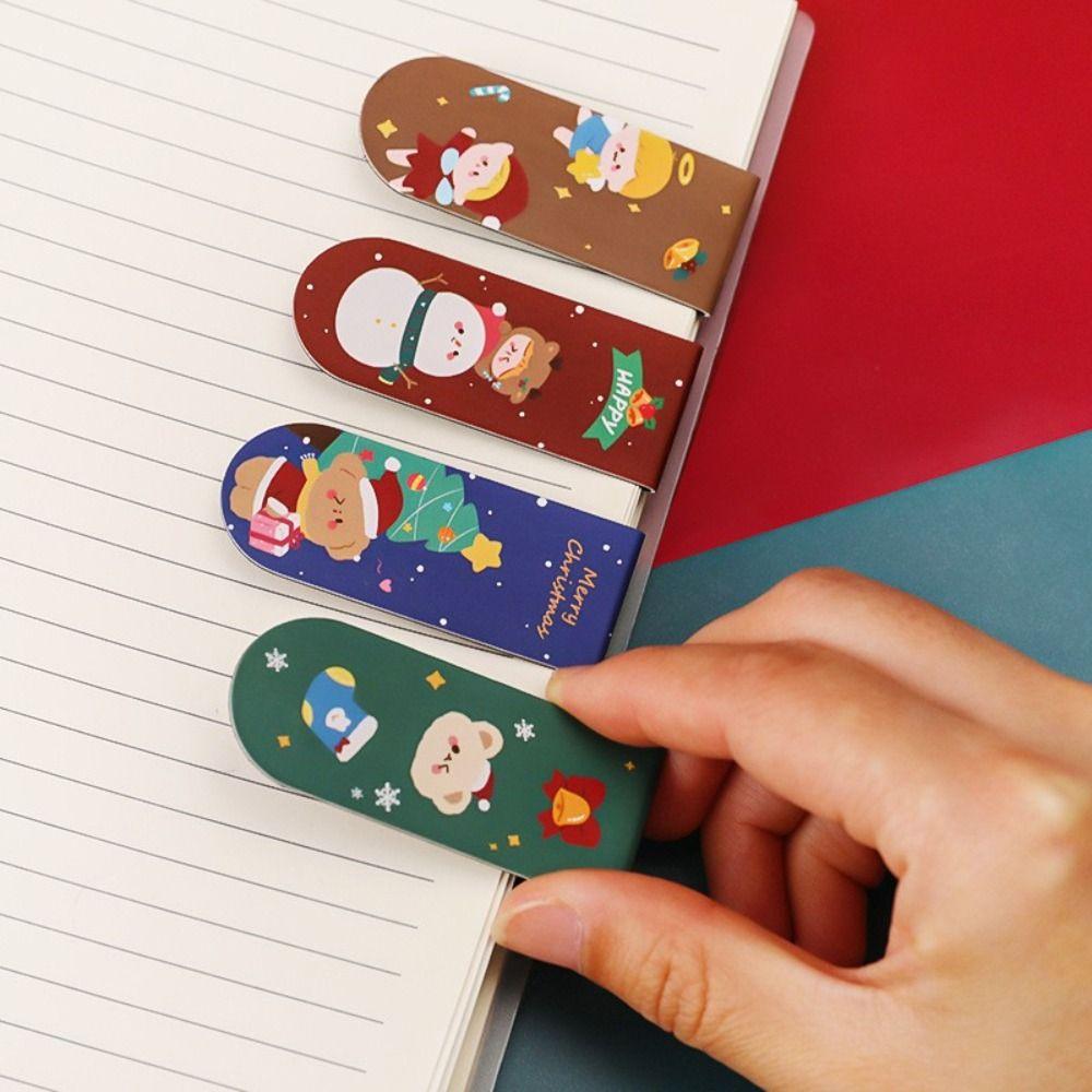 Office Supplies Page Marker Book Page Folder Magnetic Bookmarks Christmas Bookmarks Reading Marker