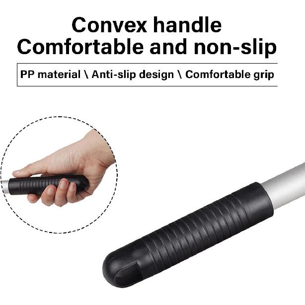 Windshield Cleaning Tool, Car Window Cleaner With 4 Washable Reusable Microfiber Pads, Extendable Long Handle Glass Wiper Cleaning Kit, Auto