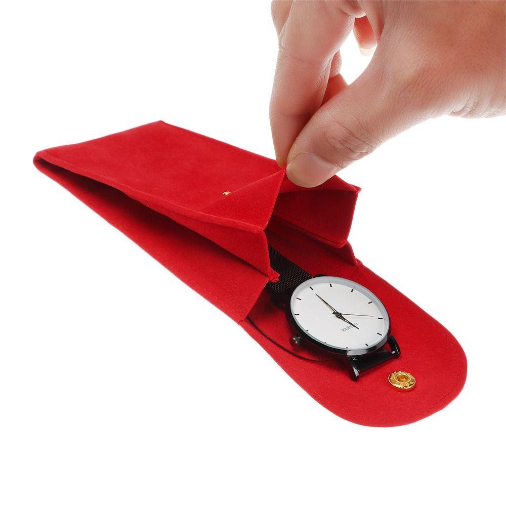 Anti-dust Watch Case Lightweight Watch Holder Simple Snap Watch Bag Watch Lovers