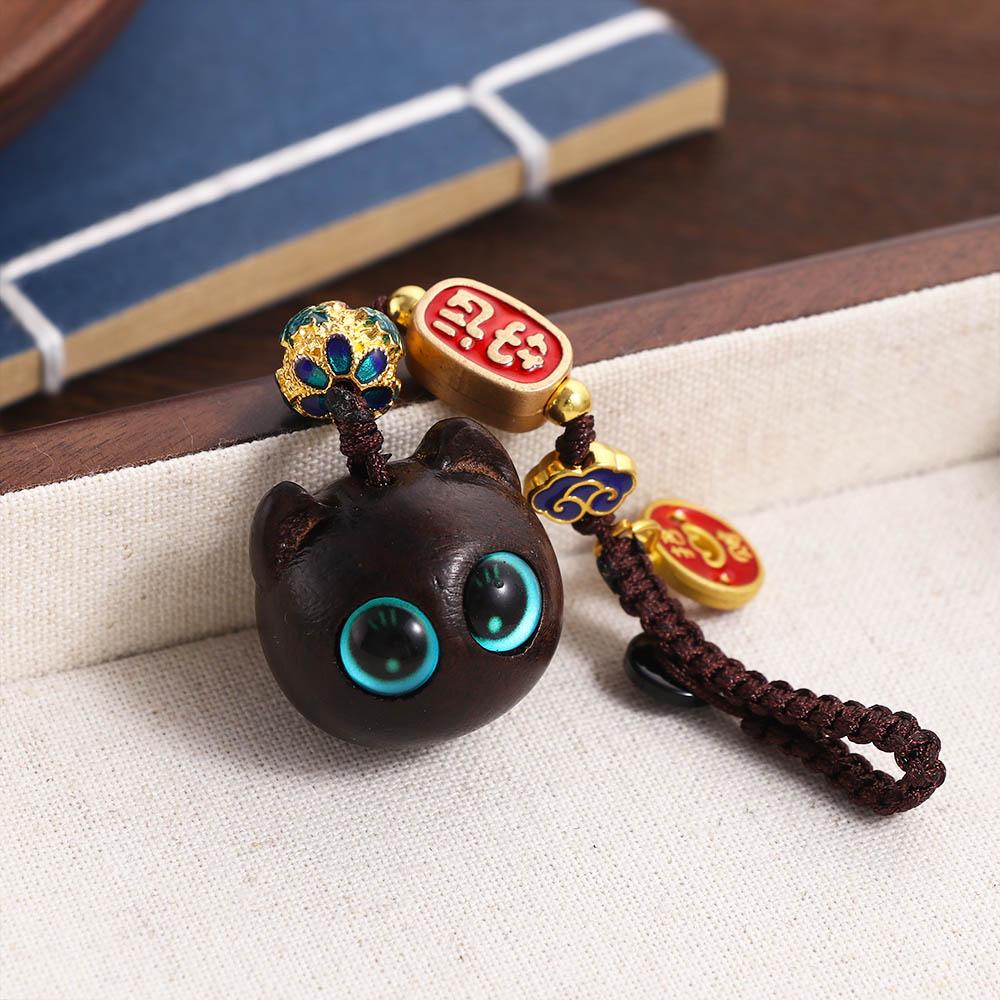Accessories Charm Cute Wood Car Keyring Keychain Components Jewelry Findings Sandalwood KeyChains
