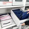 Foldable Transparent Wardrobe Storage Box for Pants and Clothing Partition