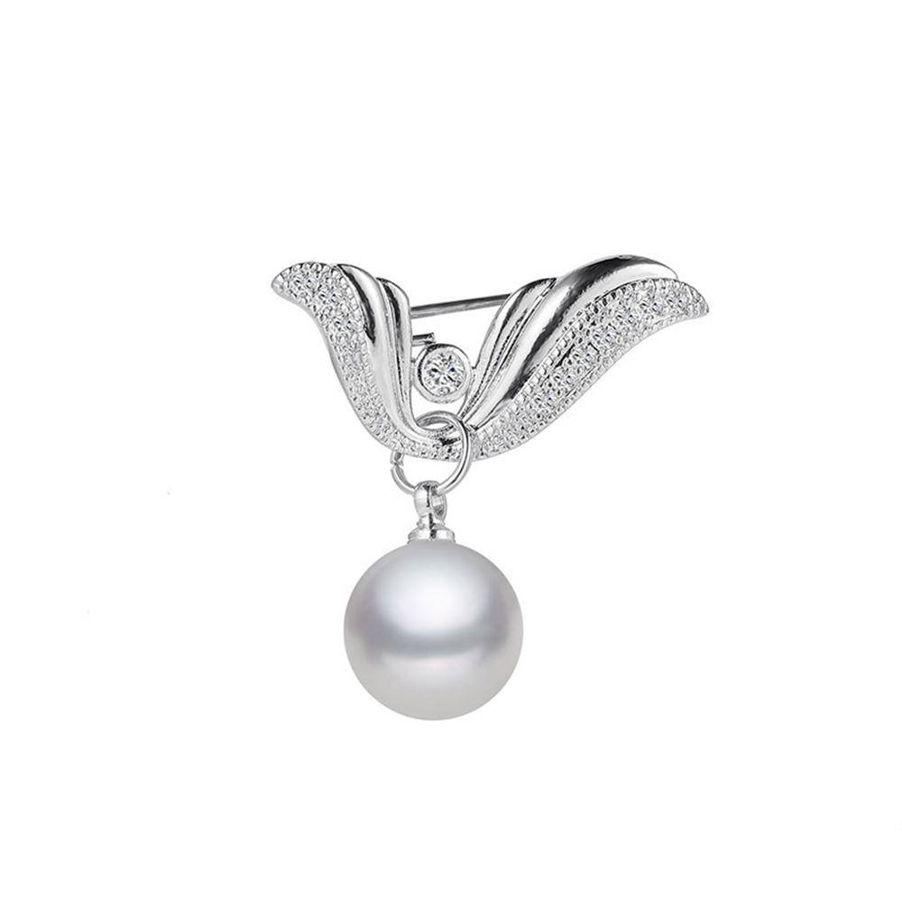 Fashion Imitation Pearl Pendant Brooches Anti-Light Exposed Clothing Safety Pin For Women Sweater Cardigan Decor