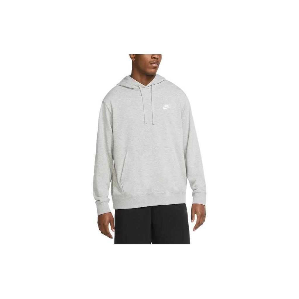 Nike Solid Color Hoodie With Brand Logo And Pocket Men Hoodie White CZ7857-063