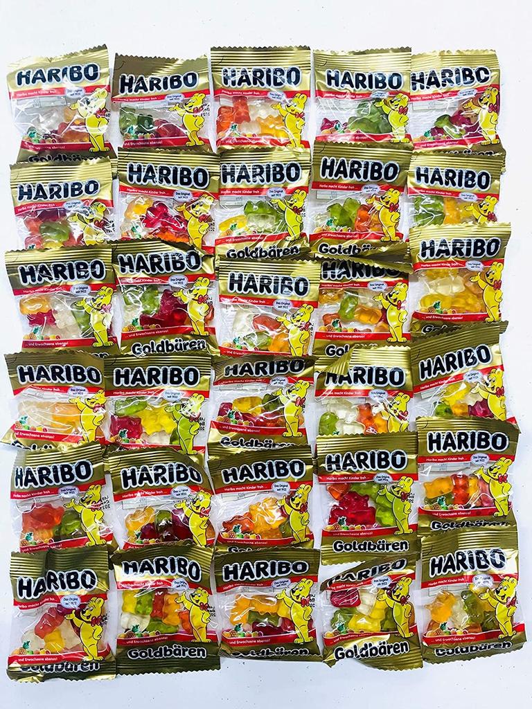 Christmas HARIBO Haribo Gummy Sweets Mini Gold Bear 10g X 50 Pieces Individually Wrapped Gift Bucket Divided Share Present Commercial Use Bulk