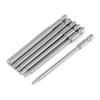 6pcs 100mm Magnetic Screwdriver Bit Set Hexagon Head Tool Bit With 14" Hex Shank