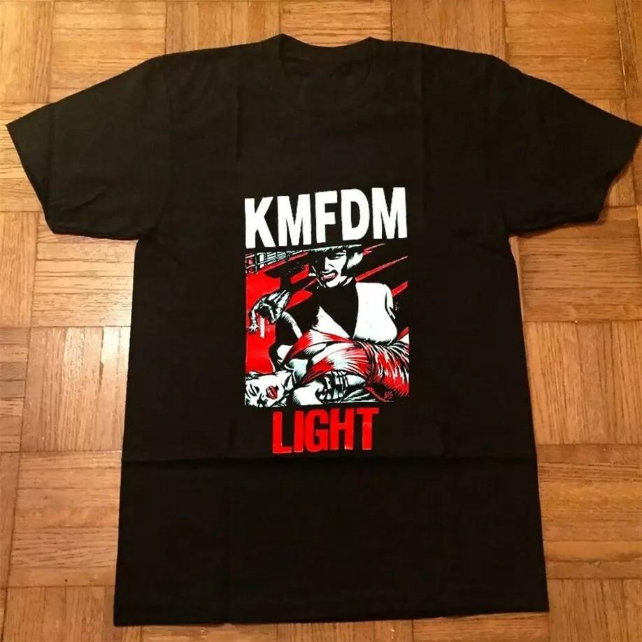 Винтажная футболка KMFDM 1994 года, легкая, немецкий хлопок, черная, все размеры, HK084, унисекс
