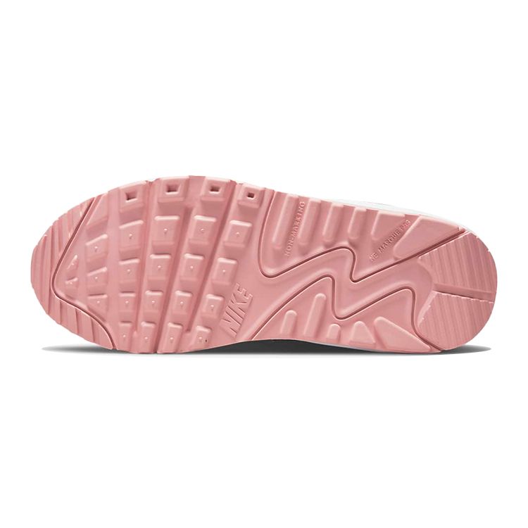 Nike Кроссовки Air Max 90 Leather GS White Pink Glaze для детей CD6864-115
