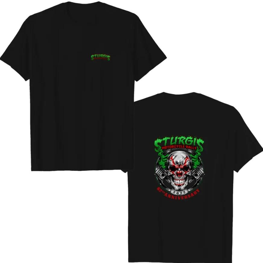 2022 Sturgis Motorcycle Rally 82nd Anniversary Green Scary Clown T-s T