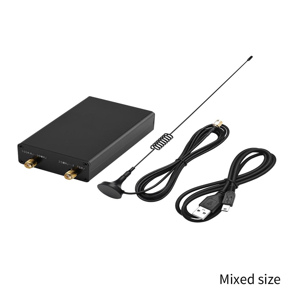 100KHz-1.7GHz Full-band RTL-SDR Software Radio Receiver for AM Shortwave and FM Radio Signal Walkie-talkie Conversation