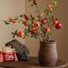 Simulated Pomegranate Fruit Branches for Home Soft Furnishings, Foam Fruit Decorative Flower Arrangement Ornaments