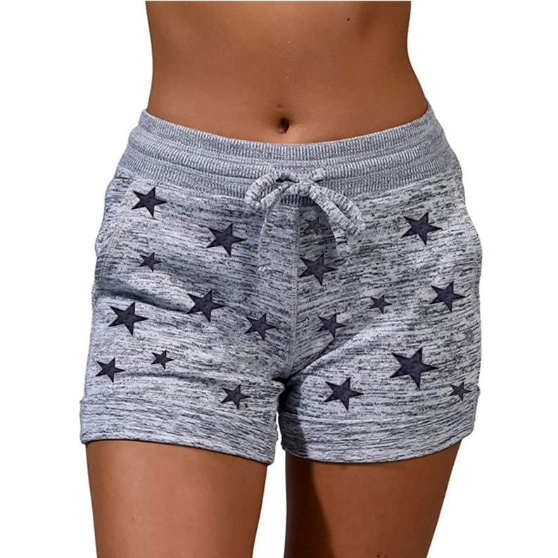 New Quick Drying Shorts, Yoga Pants, Casual Sports, Waist Cinching Elastic Shorts