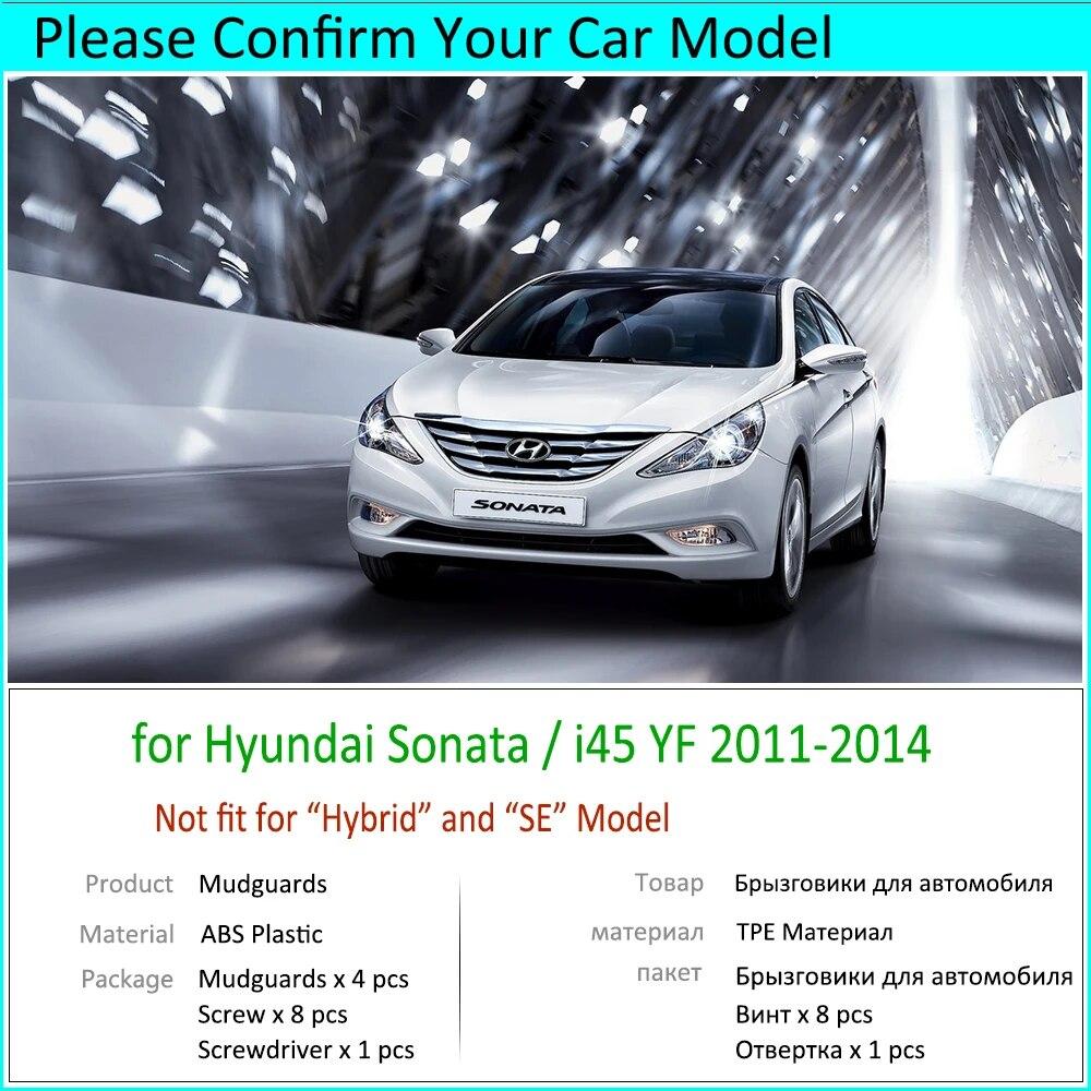 4 шт. для Hyundai Sonata i45 YF 2011 2012 2013 2014, брызговики, брызговики, брызговики, автомобильные аксессуары