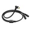 SinLoon 14AWG DC7909 DC 1 Штекер на 2 Розетки для Солнечного Y-Разветвителя, 90-градусный 8 мм, Коннекторы, Панели, 0.6 м
