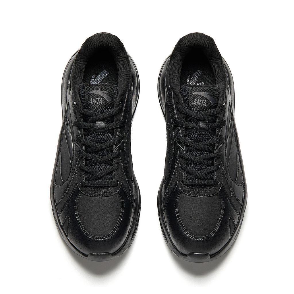 Anta Sports Lifestyle Urban Commuting Trendy Versatile Training Exercise Non-Slip Durable Casual Shoes Men Casual Shoes Black 912538829-5