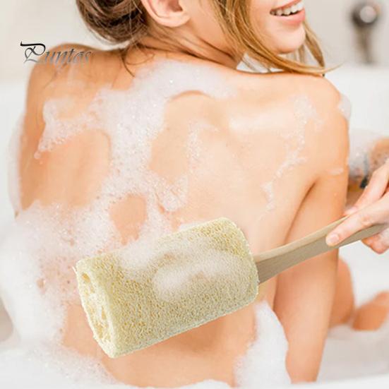 Скребок для спины унисекс, глубокая очистка, натуральный отшелушивающий люфа, щетка для купания спины, бытовые принадлежности