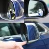 Suction Cup Blind Spot Mirror, Ampper HD Glass Frameless Removable Perspective Wide Angle Rear Mirror (Oval, Pack of 2)