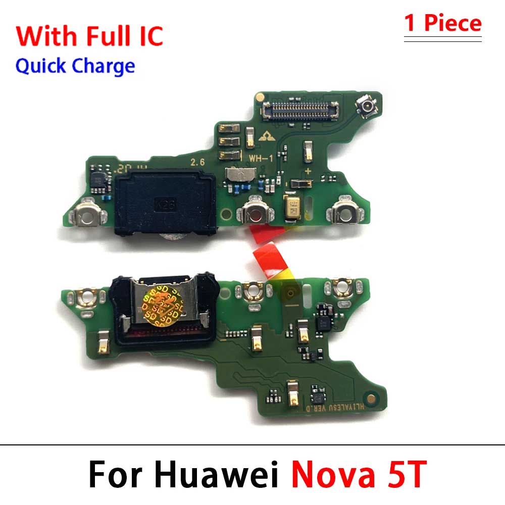 New For Huawei Nova 5 5T 7 7i 8 8i 9 10 Pro SE 5G USB Charger Dock Connector Charging Port Microphone Flex Cable