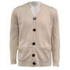 Men Solid V Neck Cardigan Knitted Jumper Long Sleeve Button Up Warm Sweater Tops