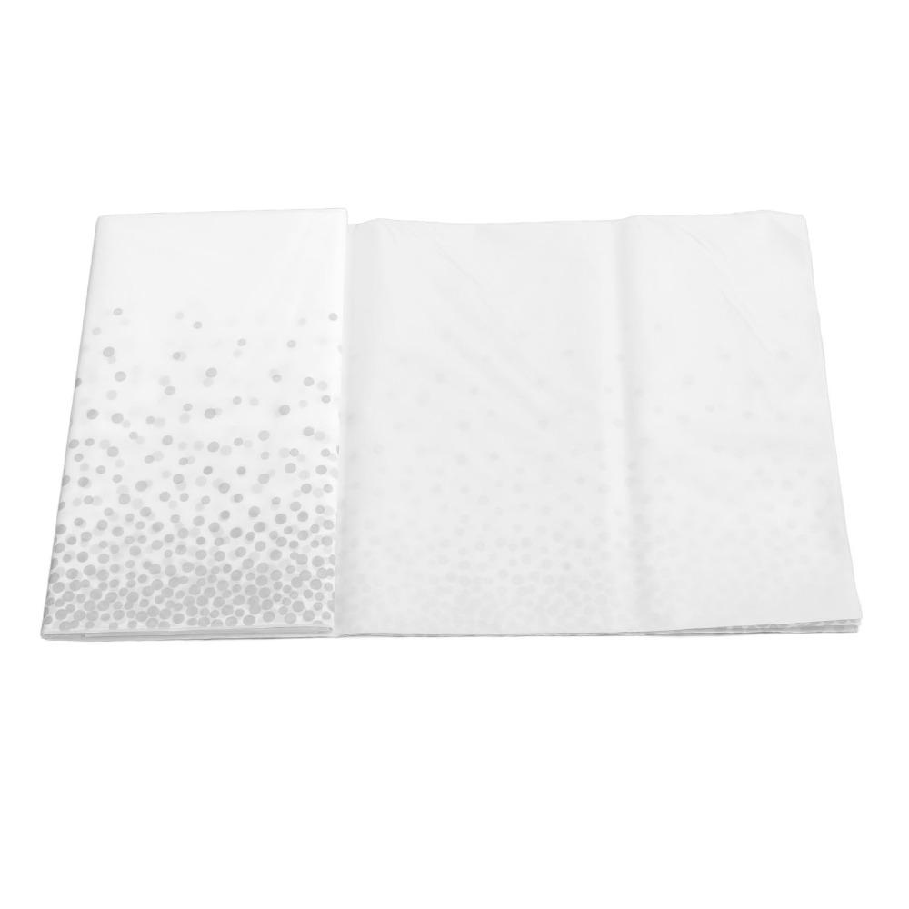 3pcs Dot Plastic Tablecloth Oil Proof Disposable Tablecloth Rectangular Tablecloth For Banquets