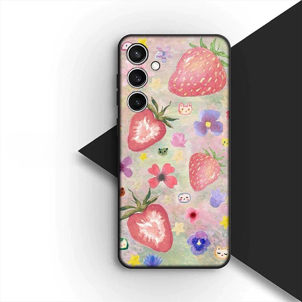 Cover for Motorola Moto G86 G57 E14 E15 G14 G34 G67 G84 G24 A54 G15 Power E22 Casing Phone Case Avocado Strawberry fruit Summer