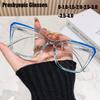 Vintage Oversize Computer Myopia Glasses  Women Men Anti Blue Light Square Clear Eyewear Blocking Glasses Full Frame Plain Glasses