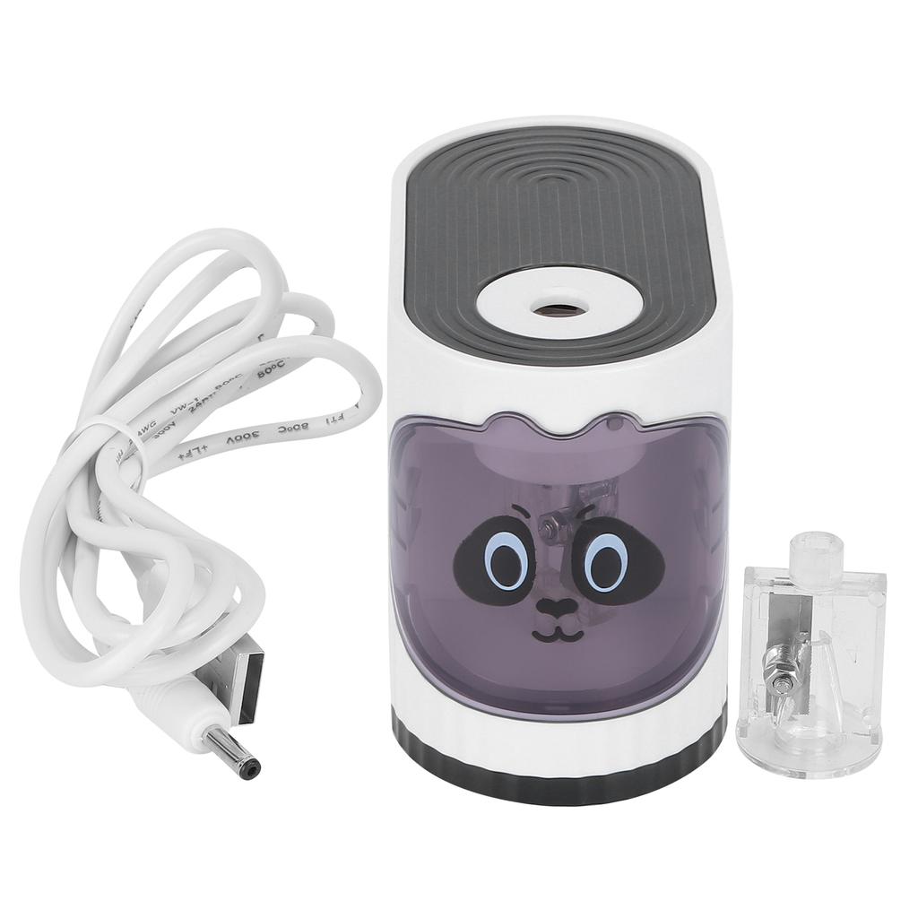 Электрическая точилка для карандашей Классная канцелярия с мультфильмами Автоматическая остановка для детей-художников