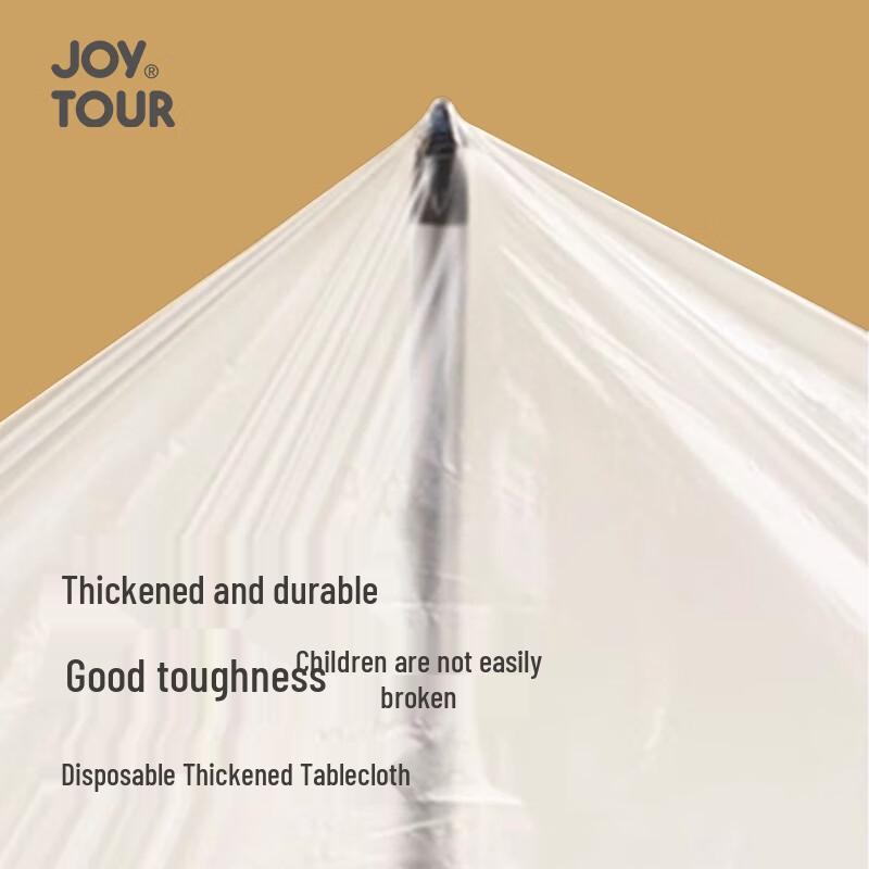 JOYTOUR Плотные прозрачные одноразовые пластиковые скатерти, 1,8x1,8 м, 20 шт.