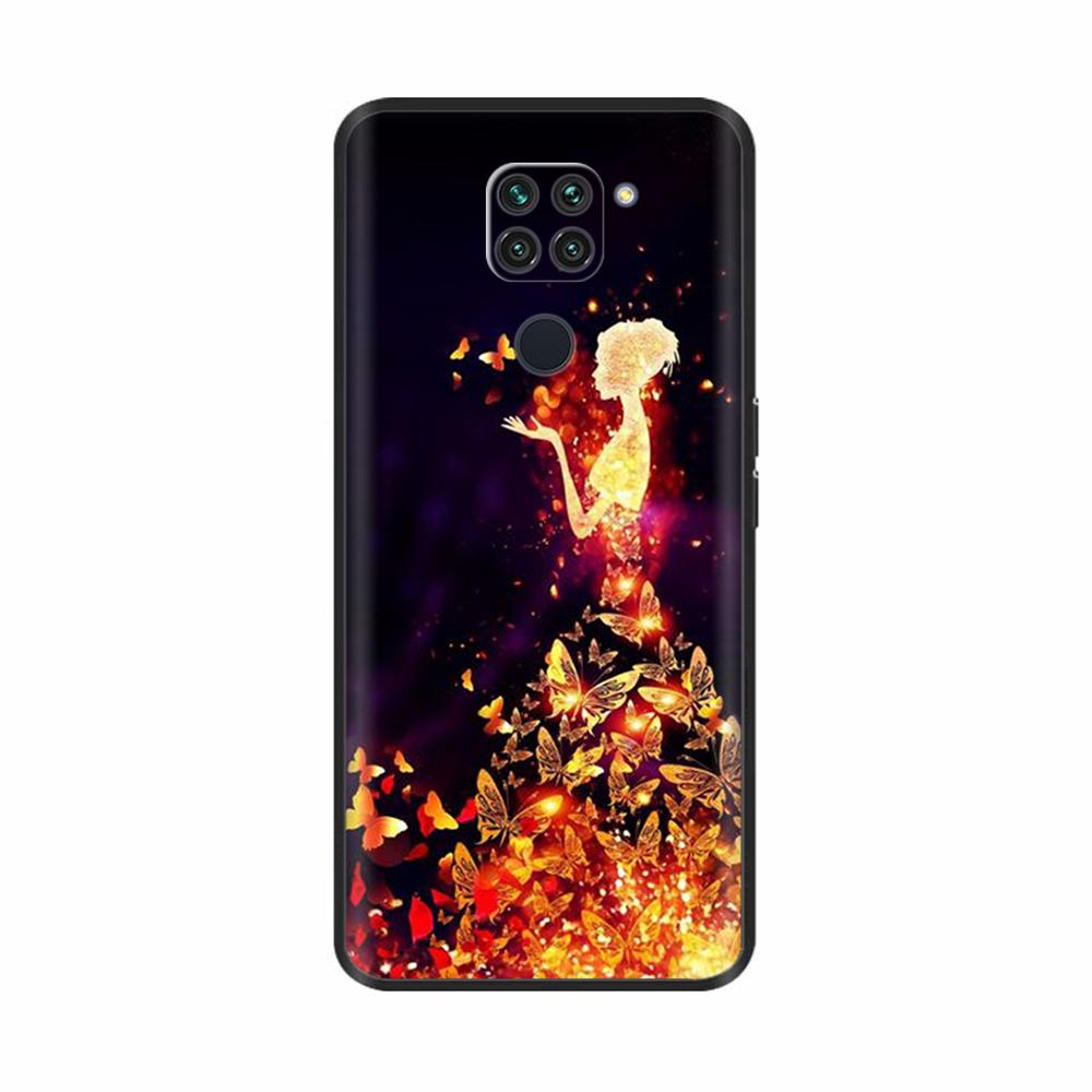 Чехол Для Xiaomi Redmi Note 9 Чехол Мягкая Черная Силиконовая Задняя Крышка Для Redmi Note9 Чехол Redmi Note 9 Чехол Funda Coque Бампер Оболочка