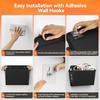 Mesh Pocket RV Storage Bag Foldable Multi-Compartment Organizer Oxford Cloth Door Organizer  Door