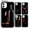 Чехол для телефона Красный бокал для вина Для iPhone 17 Air 16 15 14 plus 11 12 13 pro max coque Оболочка Fundas