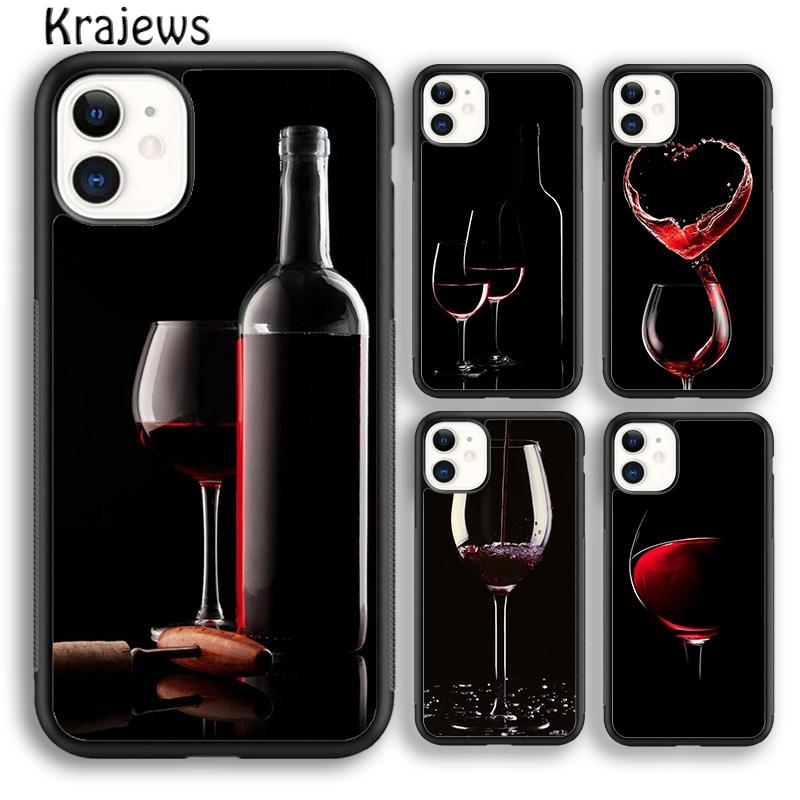 Чехол для телефона Красный бокал для вина Для iPhone 17 Air 16 15 14 plus 11 12 13 pro max coque Оболочка Fundas