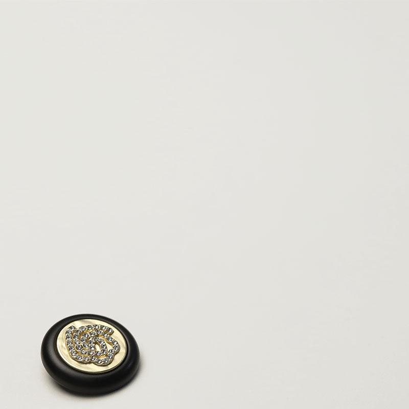 5Pcs Metal Diamond Rose Button Resin Edge Clothes Button Xiaoxiang Celebrity Suit Jacket Button