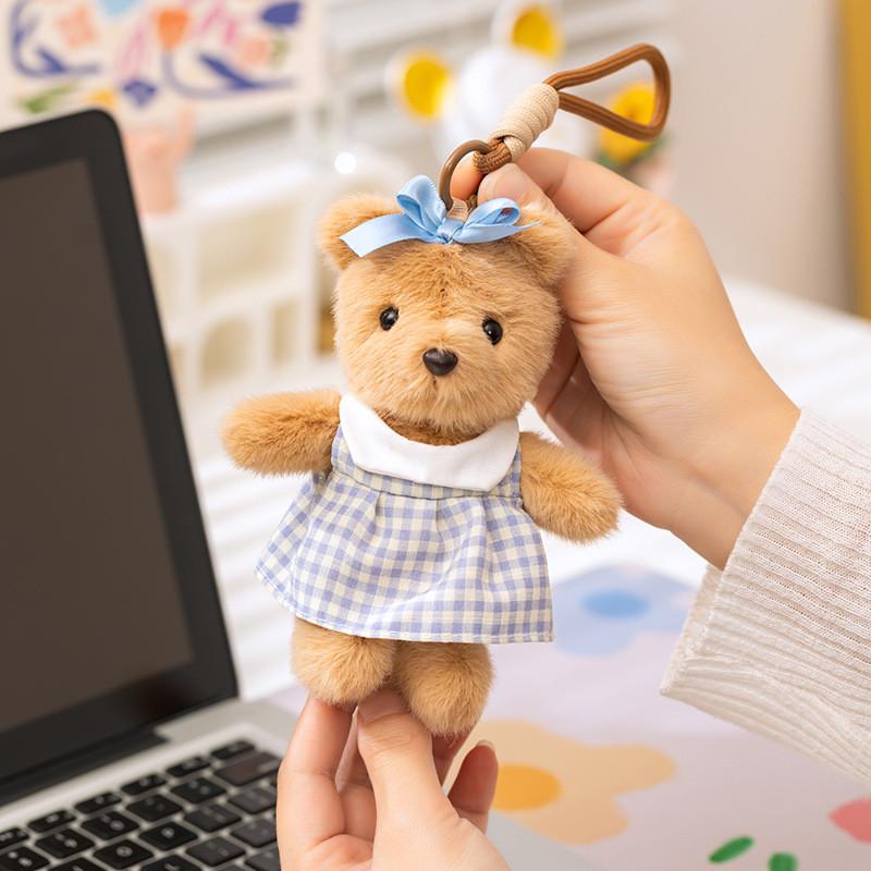 Bear Lovely Teddy Plush Keychain In Various Colors Perfect For Gifts Birthday