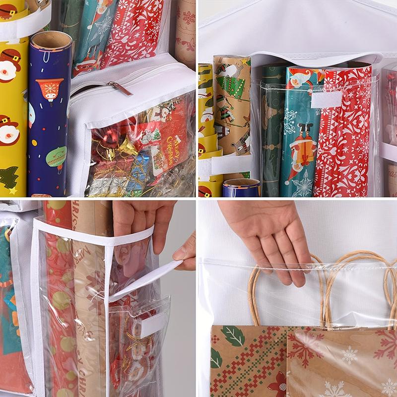 Большой бытовой прозрачный подвесной органайзер для хранения одежды для экономии места