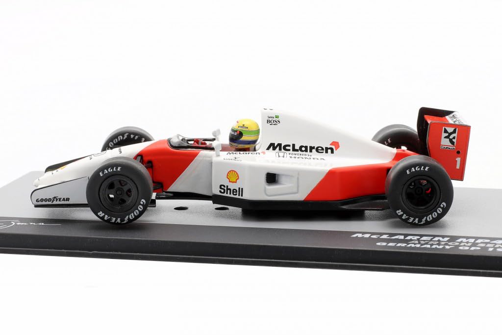Altaya 1/43 McLaren Honda F1 MP4/7 1992 Гран-при Германии Айртон Сенна Металлическая миниатюрная модель автомобиля [Параллельный импорт]