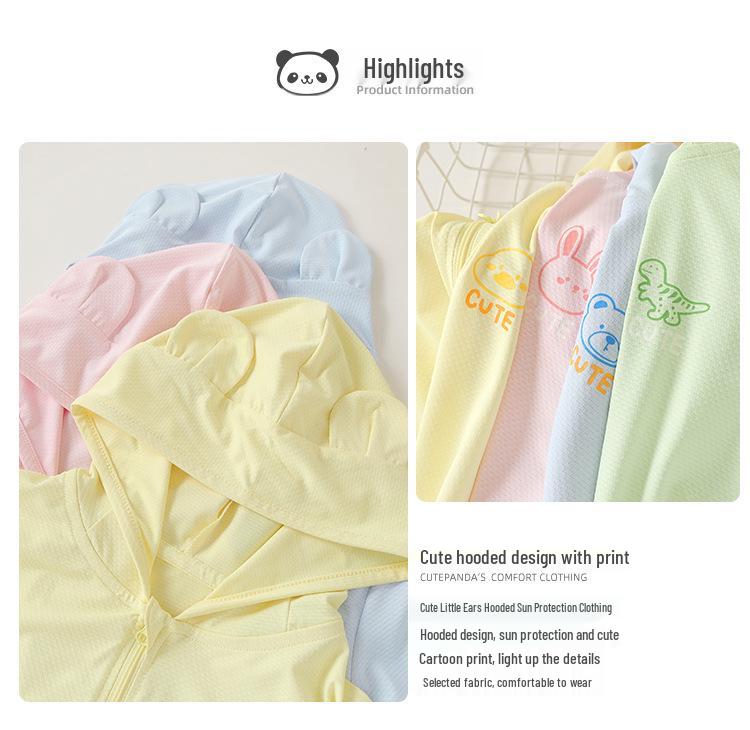 Children's Hooded Sun Protection Jackets - Baby & Kids' Summer Casual Tops