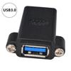 Адаптер USB3.0 гнездо-гнездо для монтажа на панель, USB3.0 гнездо-гнездо переходник для бесшовного расширения данных и быстрой зарядки,
