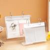 1 Set Small Desktop Photo Album Picture Display Acrylic Mini Photo Book for Photos Postcards of 3/4/5/6 Inches Creative Desk Calendar Album