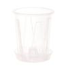 Root Control Transparent Flower Pot With Tray For Phalaenopsis Orchid Planting