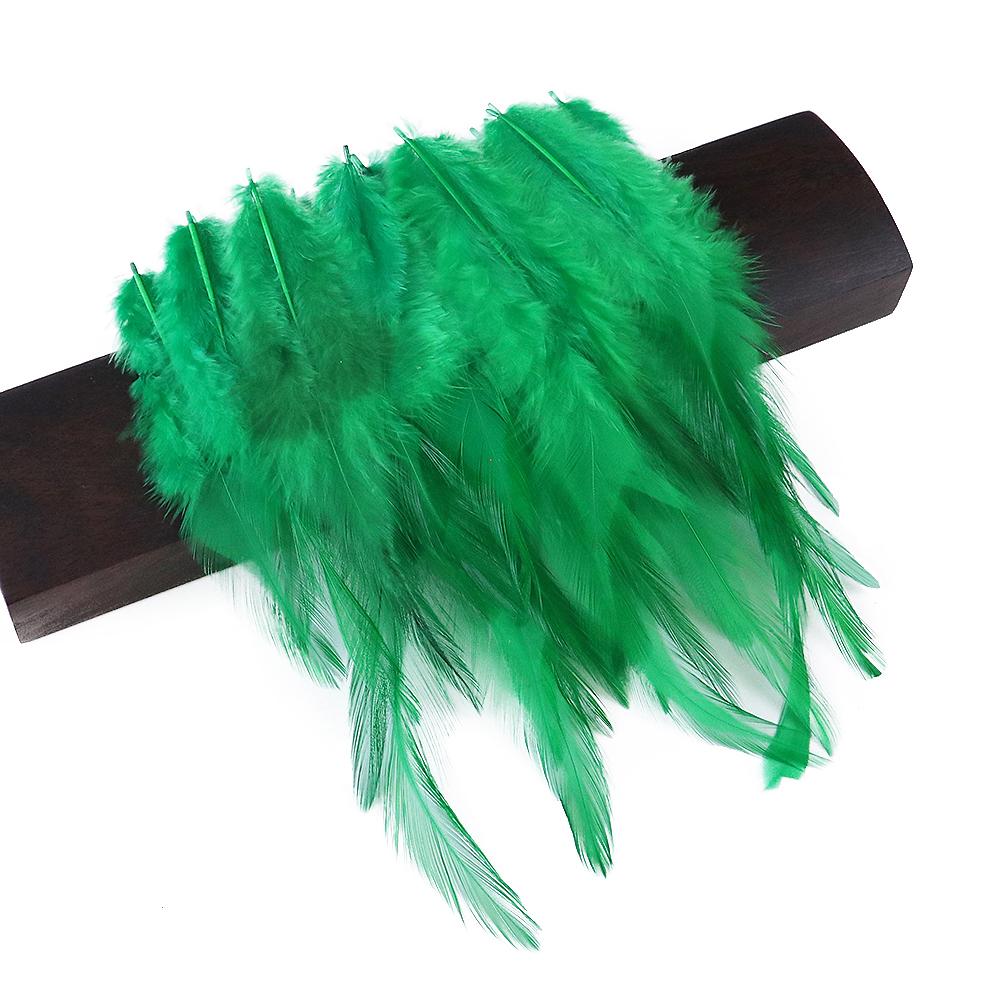 50 шт. Натуральные куриные перья 4-6 дюймов Красивые петушиные перья для изготовления украшений Аксессуары для рукоделия Карнавальное украшение