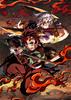 Benefits Demon Kimetsu No Yaiba Red Light Edition 6 Scratch Card Demon Kimetsu No Yaiba Anime 5th Anniversary [Manufacturer Included] Slayer