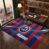 Chicago Cubs Personalized Crystal Velvet Carpet, Customized Name Text Soft Anti‑Slip Rug for Living Room Bedroom