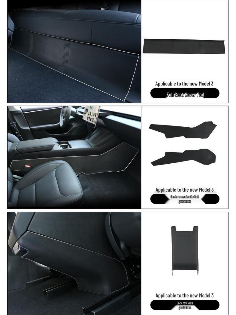 Напольные коврики из ТПЭ для Tesla Model Y3 - Полный комплект для модификации нового автомобиля